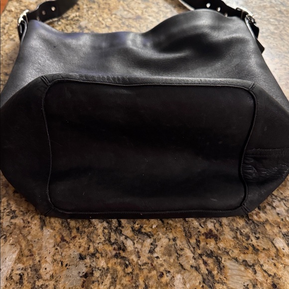 Coach 9151 Legacy Vintage Bucket Shoulder Hobo Bag Black Leather with Silver Tag - Picture 6 of 7